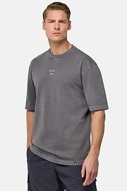 Cotton Jersey T-Shirt, Charcoal, hi-res