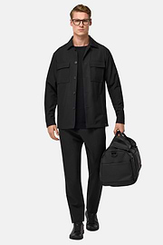 Veste Chemise Link En Laine, Noir, hi-res