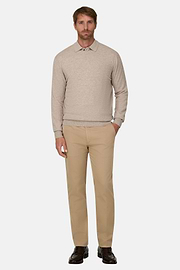 Pullover Rundhalspullover aus Cashmere-Mischgewebe, Taupe, thumb, 2