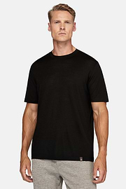 Tencel Wolmix T-shirt, Black, hi-res