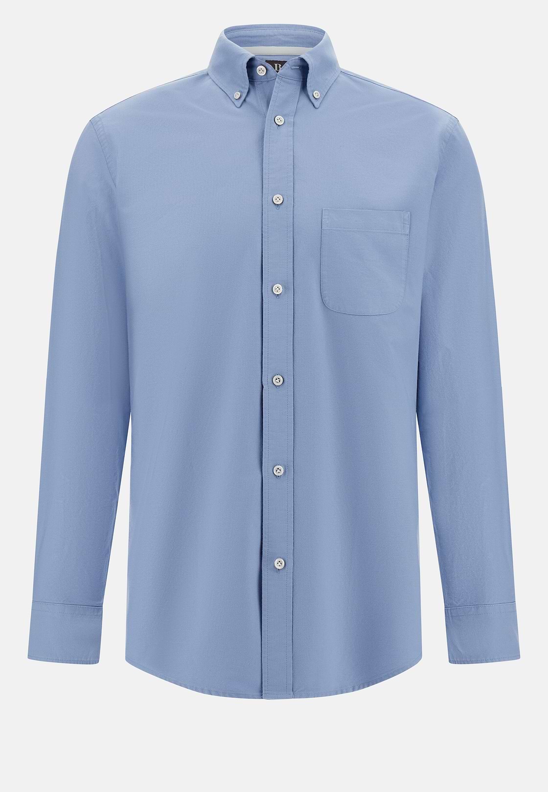 Hemd Aus Oxford-Baumwolle Regular Fit, Indigo, hi-res