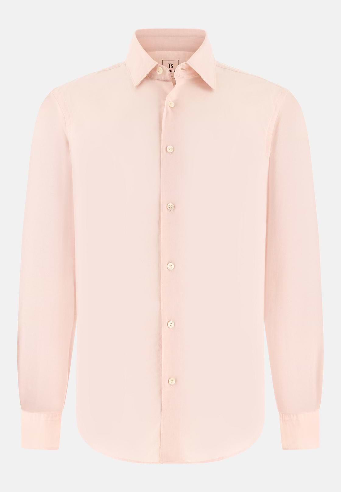 Camicia In Tencel Lino Regular Fit, Rosa, hi-res, 6