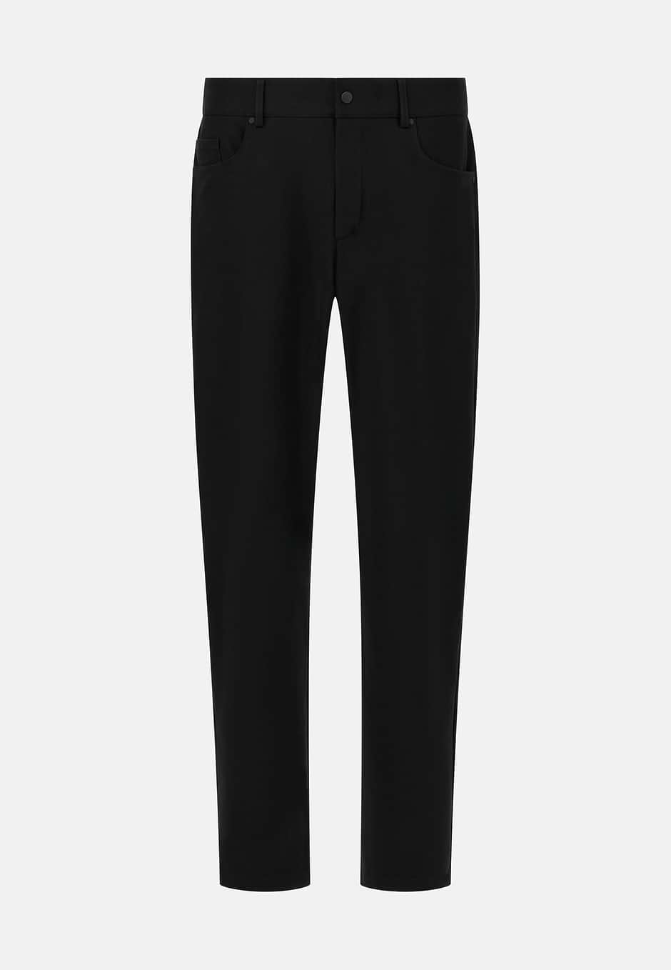 B Tech Jeans in Technical Fabric, Black, hi-res