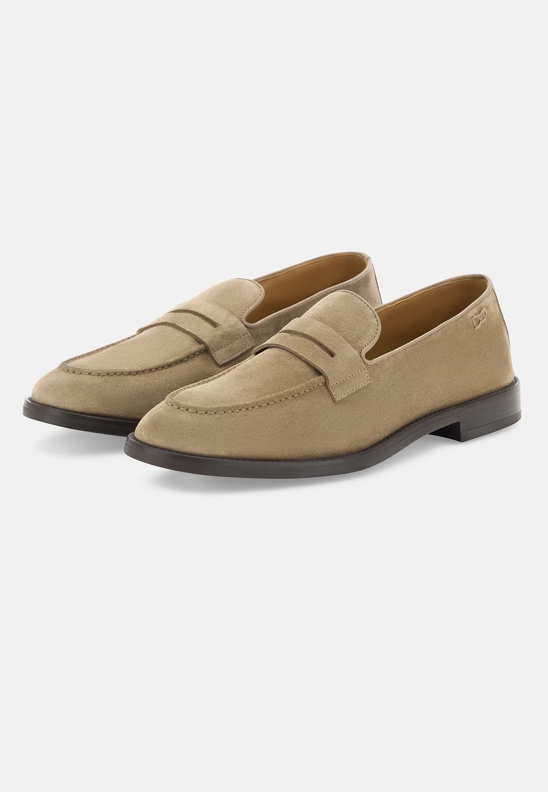 Suede Loafers, Beige, hi-res, 3