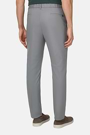 Pantaloni In Cotone, Grigio, thumb, 3