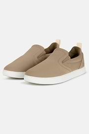 Slip On En Tejido Técnico Beige, Beige, hi-res