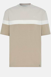 Camiseta De Mezcla Algodón Orgánico, Beige, hi-res