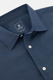 Camisa De Tencel Lino Regular Fit, Azul, thumb, 5
