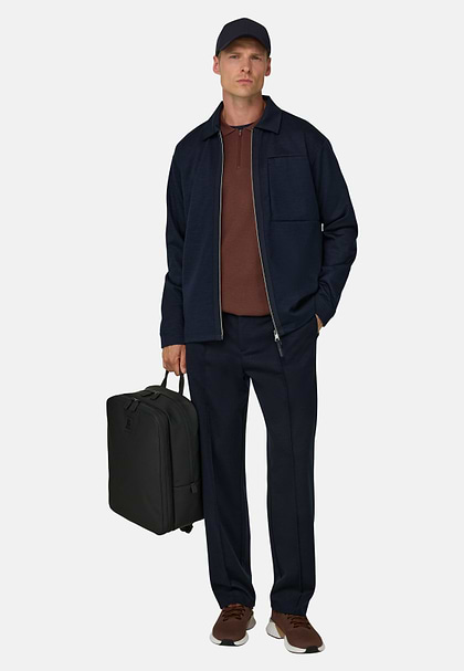 Kurtka Koszulowa Wooltech, Navy blue, hi-res