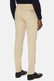 Stretch Cotton/Tencel Trousers, Sand, hi-res