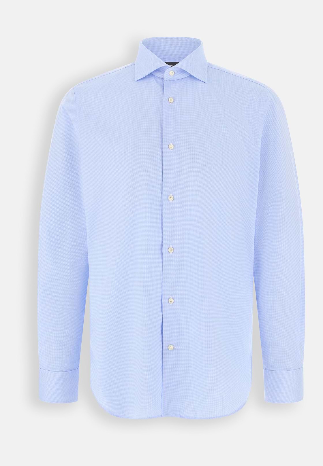 Shirt in Cotton Regular Fit, Light Blue, hi-res, 7