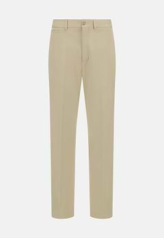 Pantaloni In Cotone Lino Elasticizzato