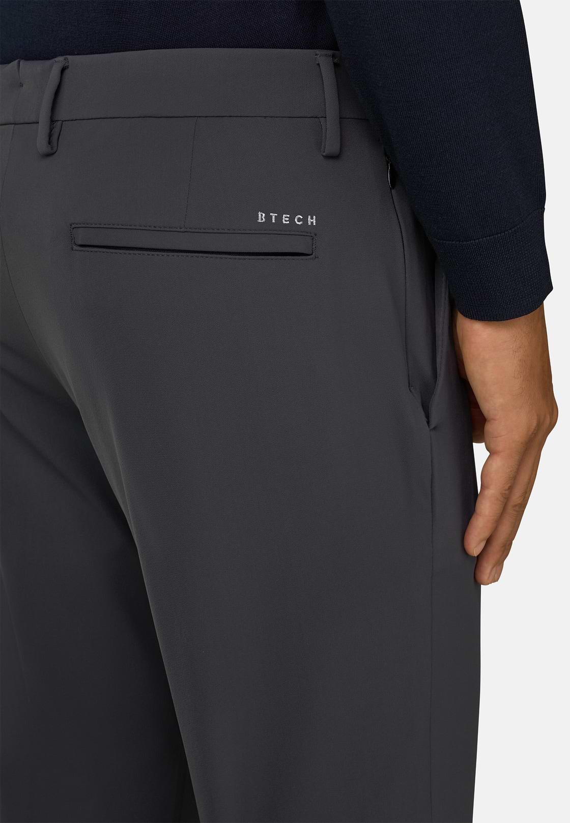 BTech Performance Stretch Nylon Trousers, Charcoal, hi-res, 3
