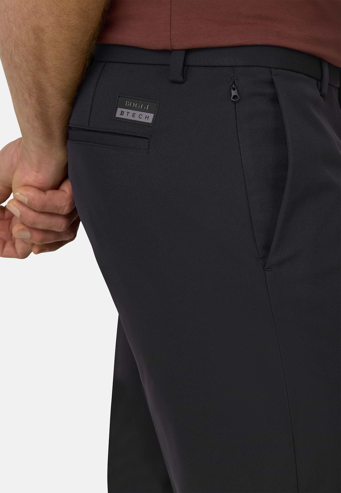 Pantalon en Tissu Technique B Tech, Noir, hi-res, 3