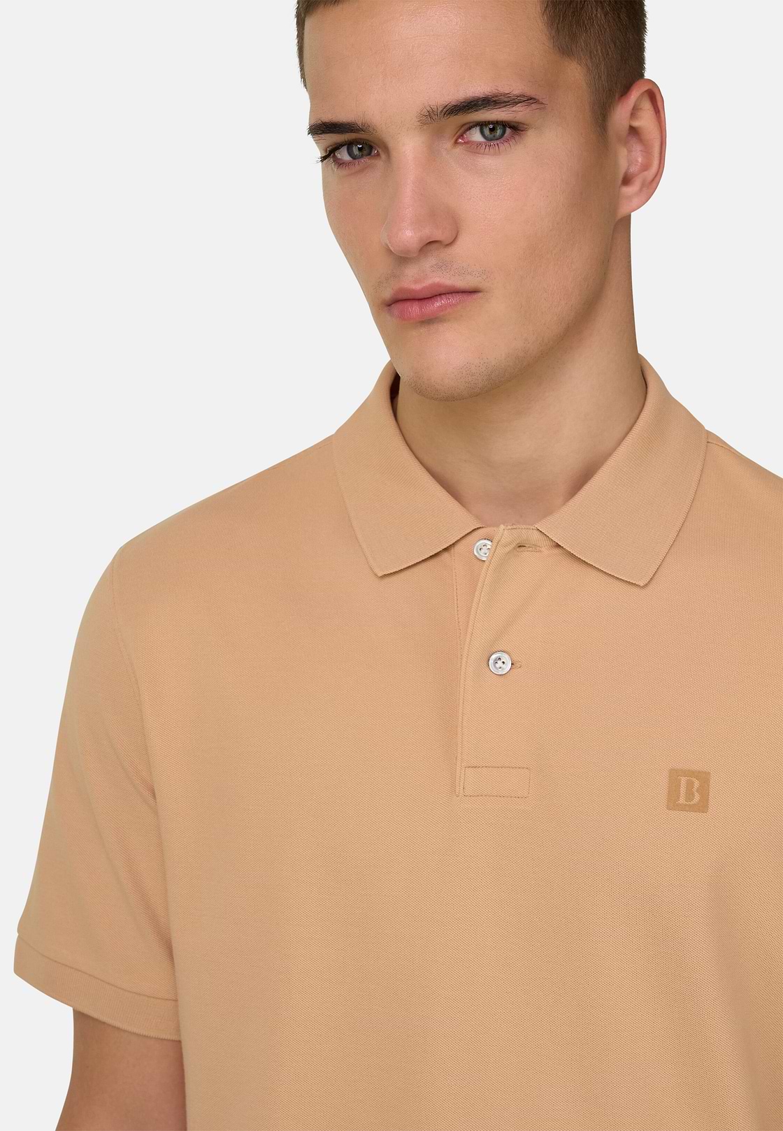 Polo In Pique Di Cotone Regular Fit, Arancione, hi-res, 4