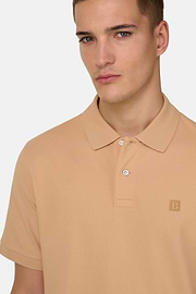 Polo In Pique Di Cotone Regular Fit, Arancione, thumb, 4