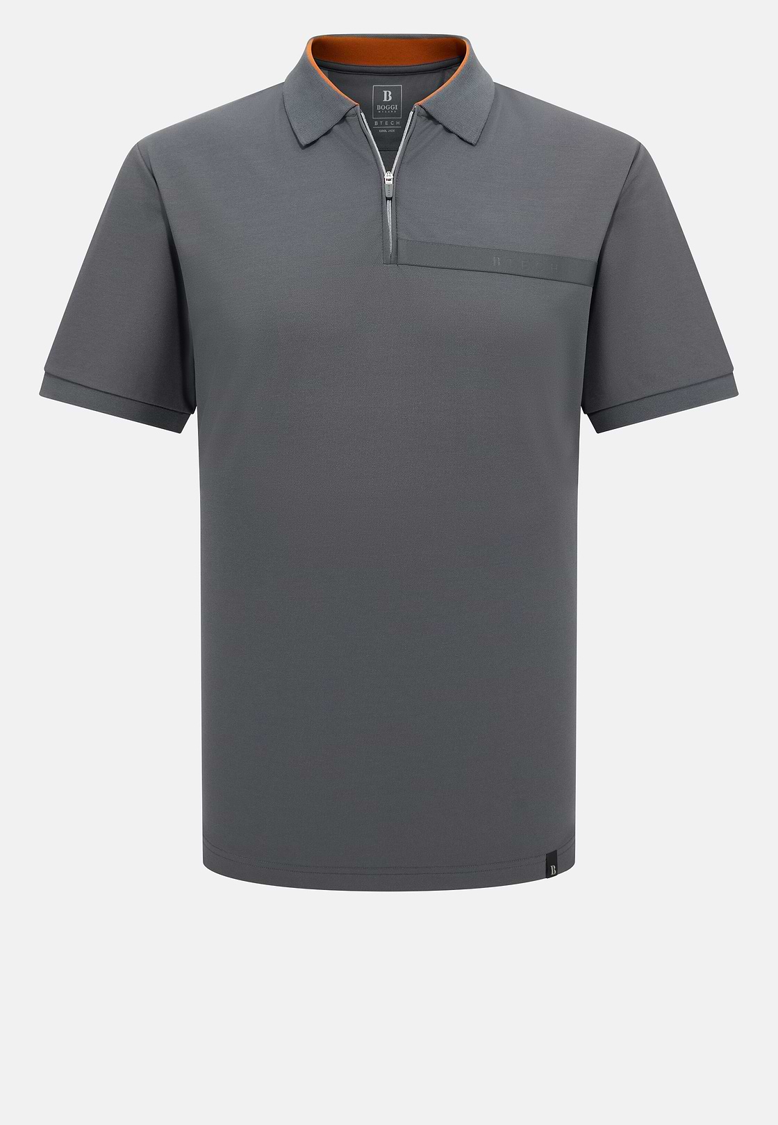 Polo En Piqué Cool Jade-Fresh, Charbon, hi-res