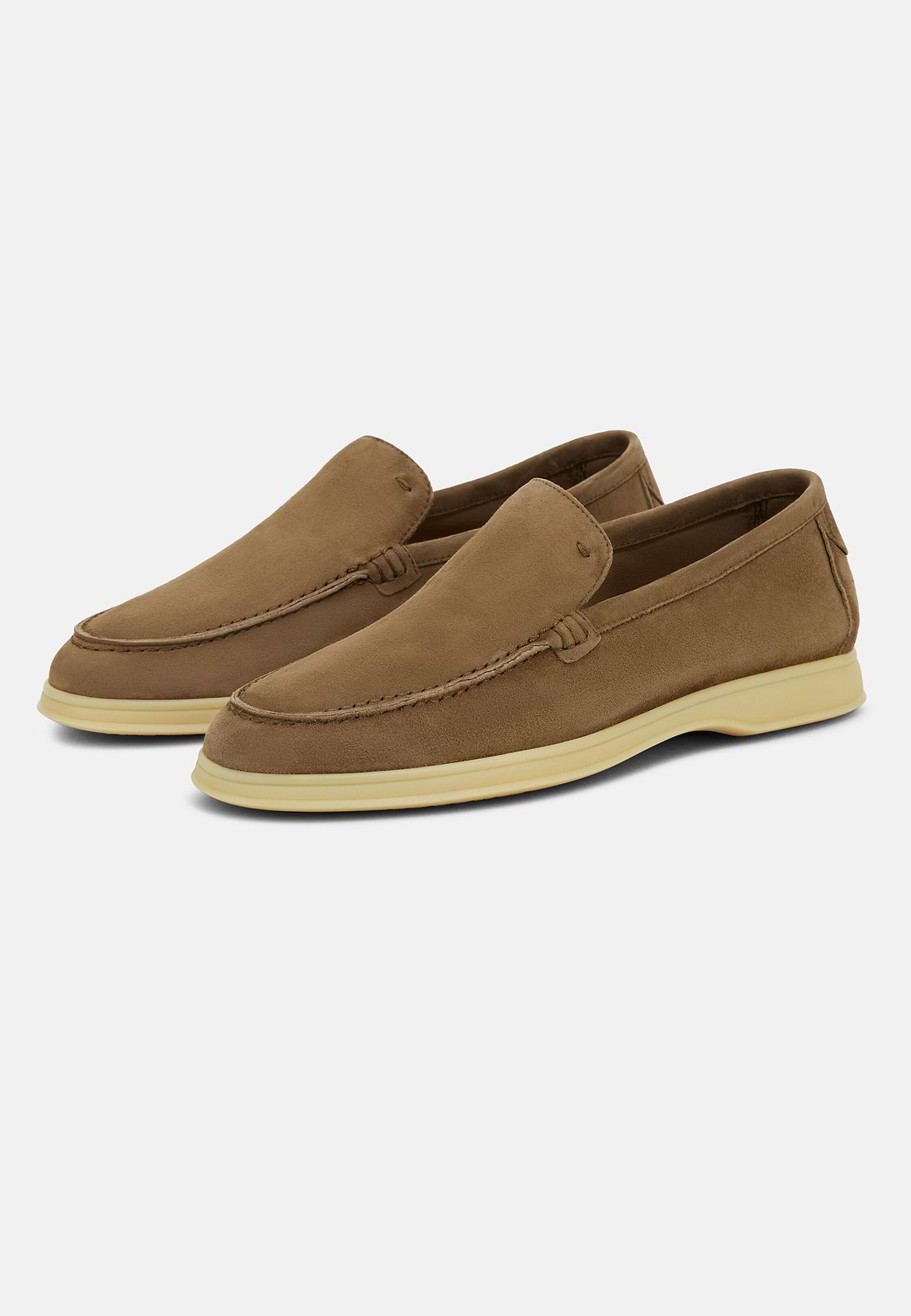 Mocassins Aria En Daim, Taupe, hi-res