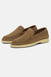 Mocassins Aria En Daim, Taupe, hi-res