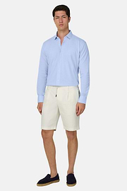 Regular Fit Cotton Jersey Polo Shirt, Light Blue, thumb, 1