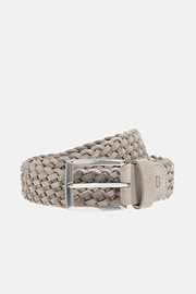 Woven Suede Belt, Ice, hi-res