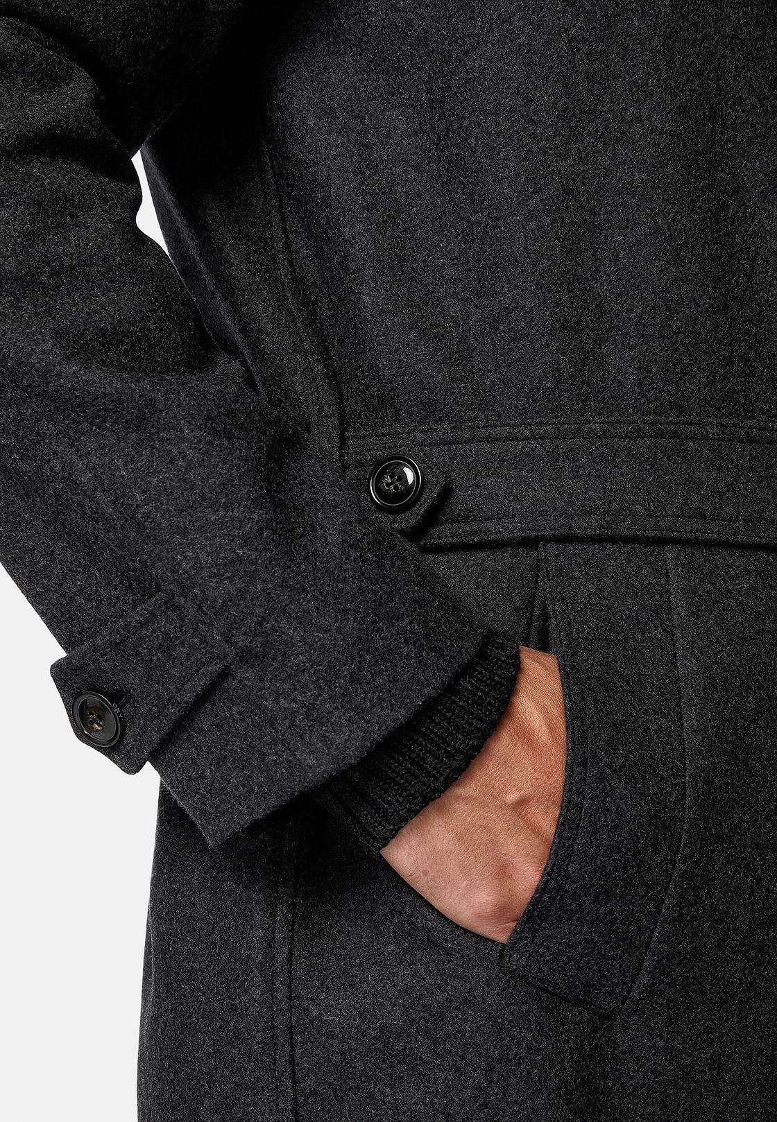 Single breasted wool coat mens shop