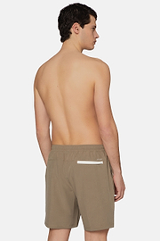 Bedruckte Badehose Aus Technischem Gewebe, Beige, hi-res