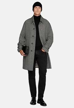 Single-breasted Wool Coat