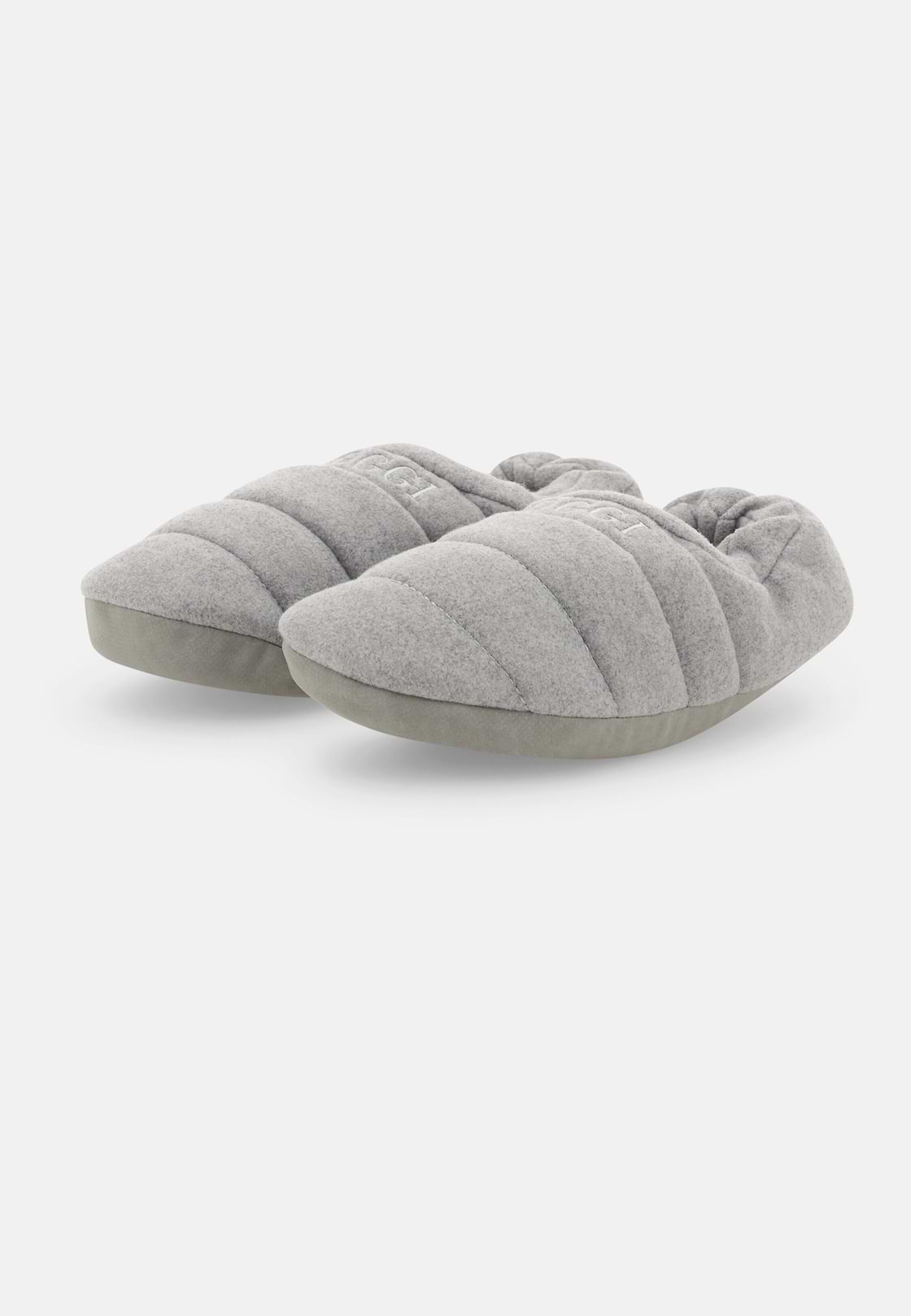 Slippers in Wool Blend, Light grey, hi-res, 3