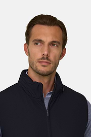 Gilet in Technical Fabric, Navy blue, thumb, 5