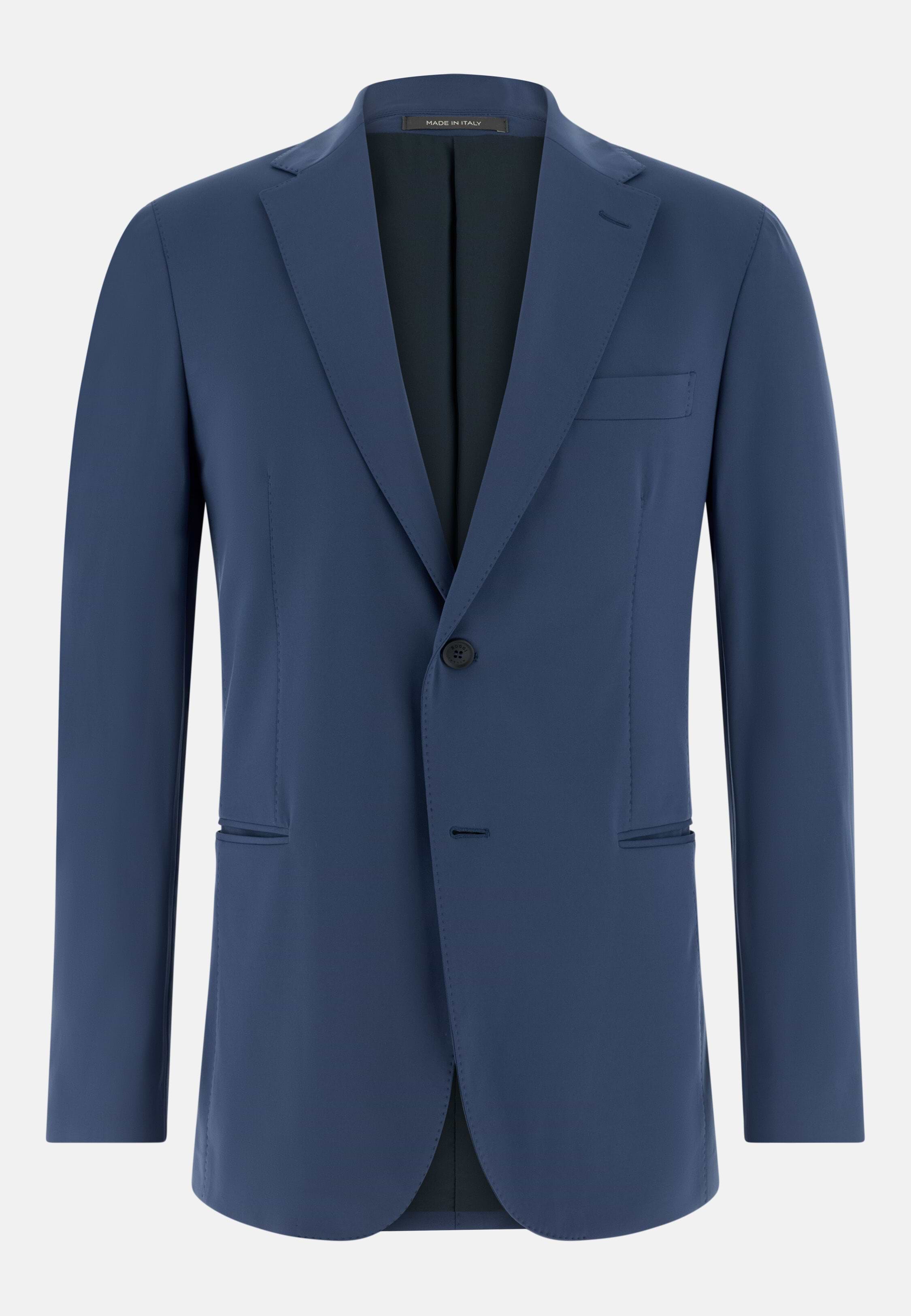Men's B-Tech Stretch Nylon Jacket, Air-blue | Boggi Milano