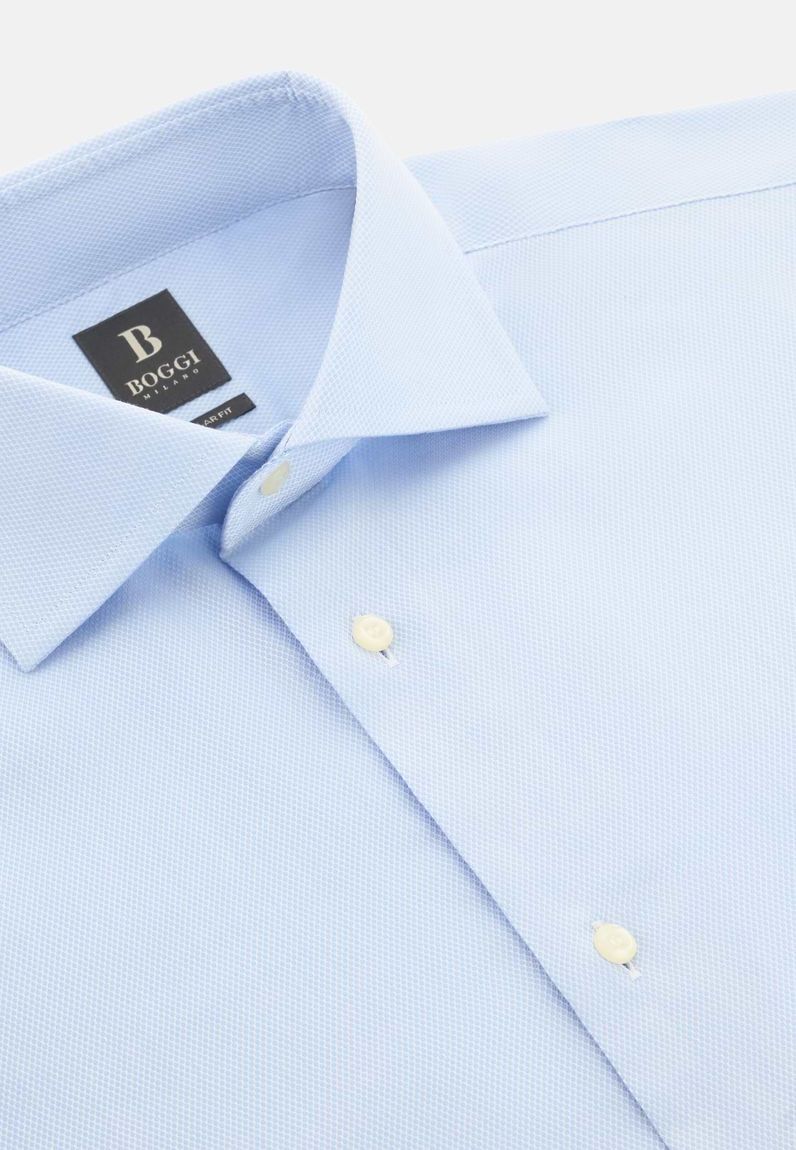 Camicia In Cotone Regular Fit, Azzurro, hi-res, 5