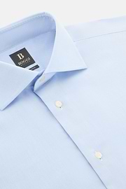Camicia In Cotone Regular Fit, Azzurro, thumb, 5