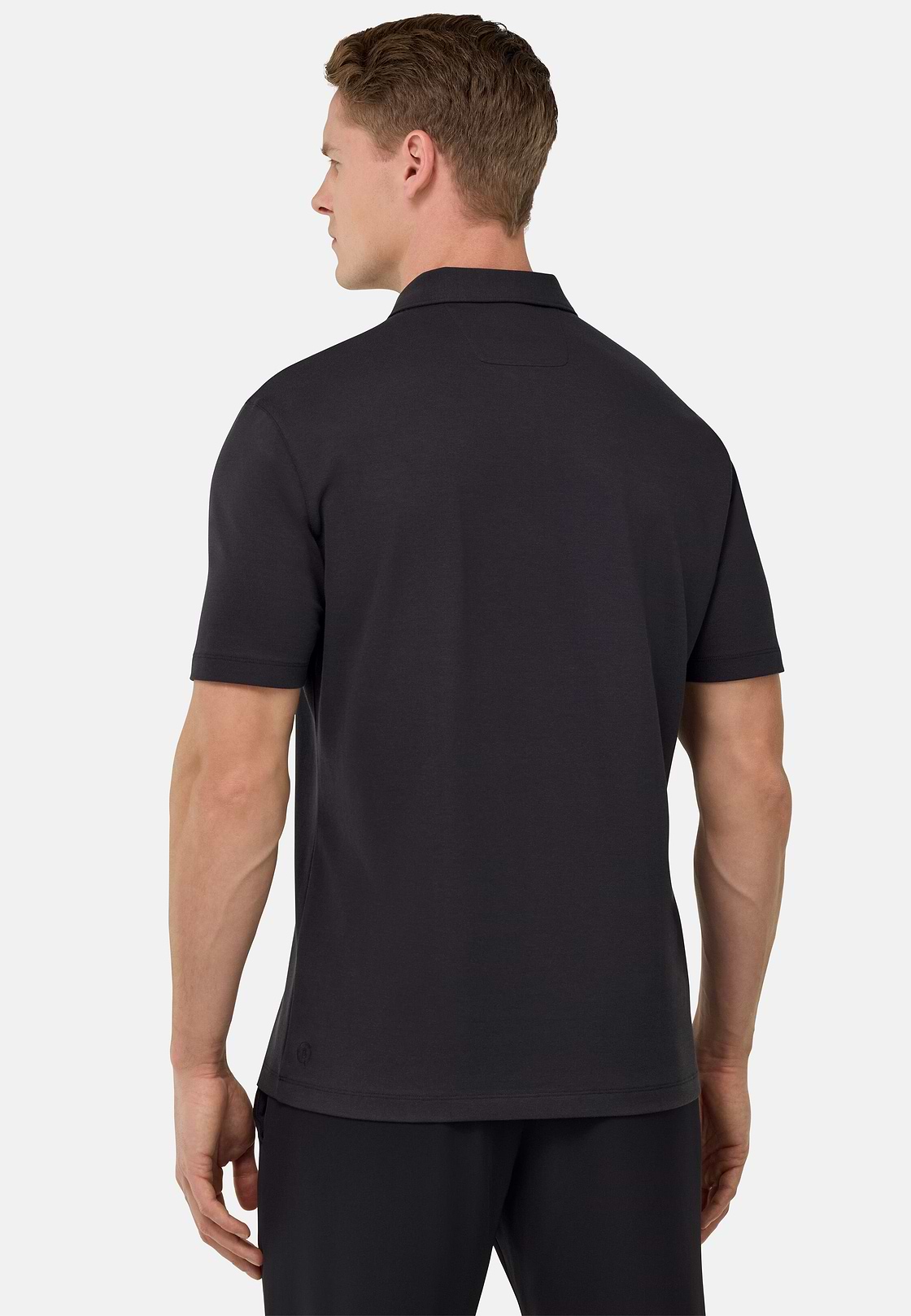 Polo de piqué de alto rendimiento S.Cafè®, Negro, hi-res