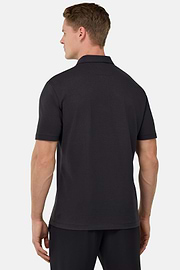 Polo de piqué de alto rendimiento S.Cafè®, Negro, hi-res