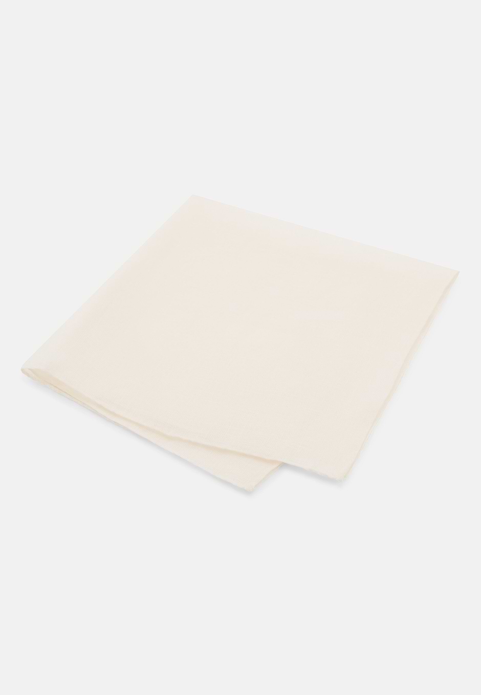 Leinen-pochette Mit Kontrastierender Paspel, Weiß, hi-res