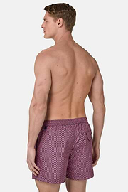 Maillot De Bain Imprimé Géométrique, Rouge, hi-res