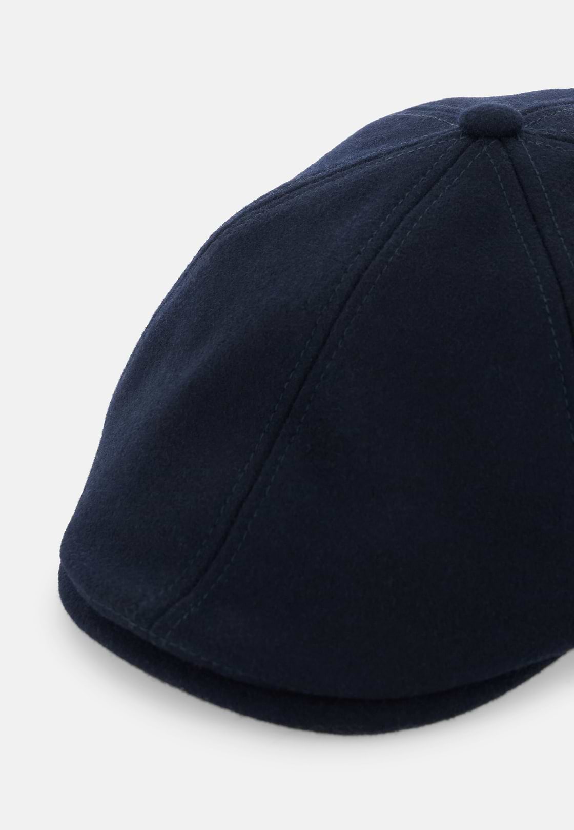 Coppola Cap in Wool Flannel Blend, Navy blue, hi-res, 2