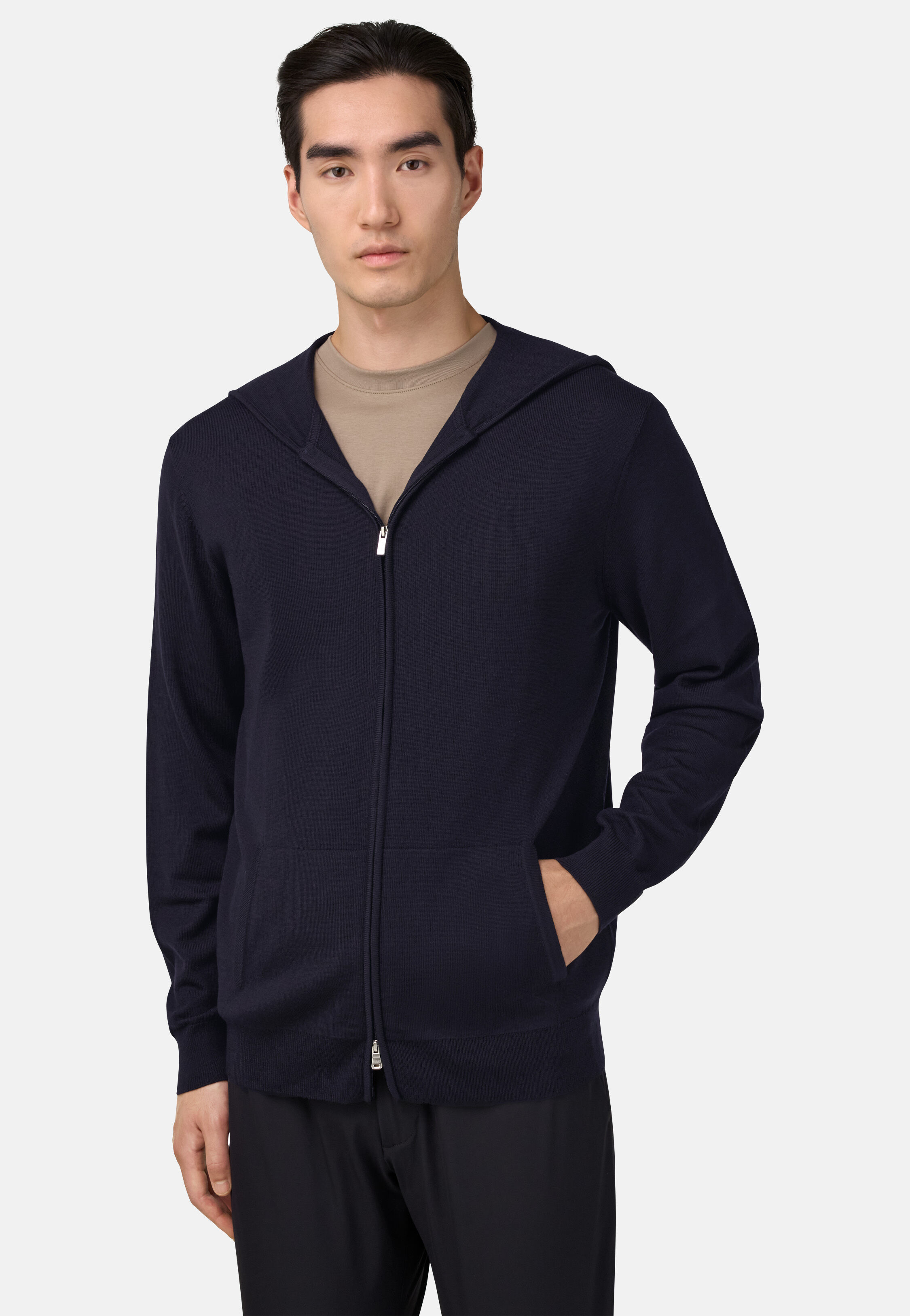 Felpe termiche sportive da uomo in lana merino