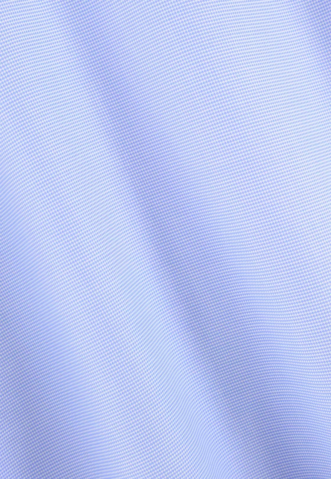 Shirt Houndstooth Cotton Slim Fit, Light Blue, hi-res, 5