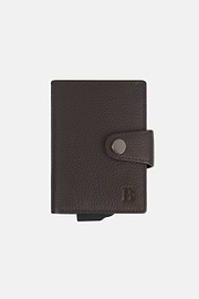 Leather Credit Card Holder, Brown, hi-res