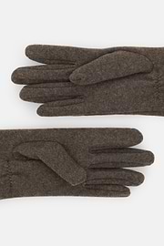 Gloves in Wool Jersey, Brown, thumb, 2