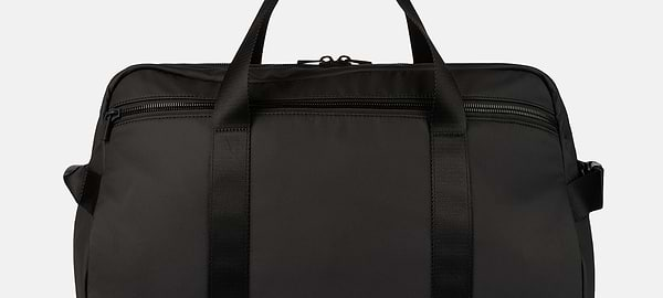 Travel Bag in Recycled Technical Fabric, Black, hi-res