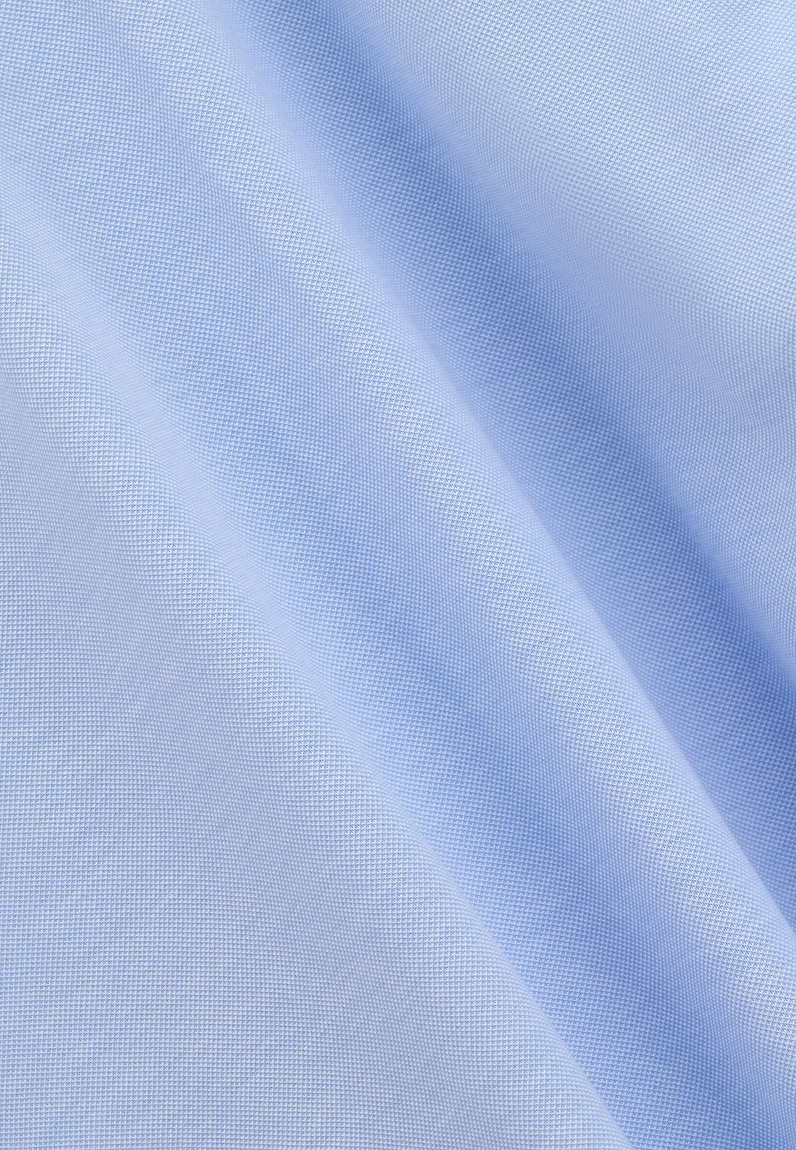 Polo Overhemd Mouliné van Katoen Regular Fit, Light Blue, hi-res, 5