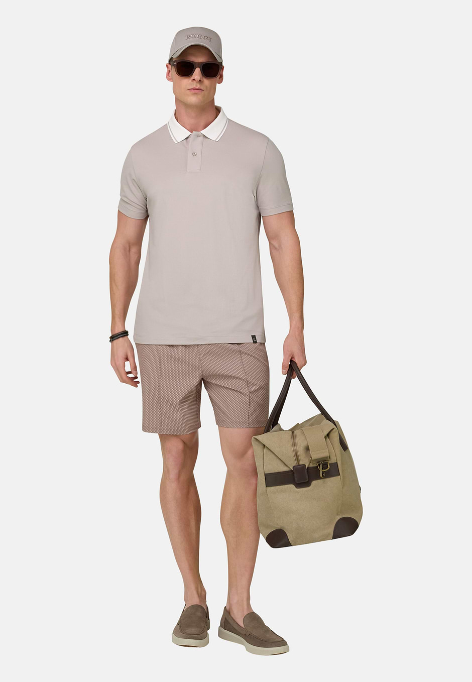 Polo In Piquè Performante con filato S-Cafè®, Sabbia, hi-res