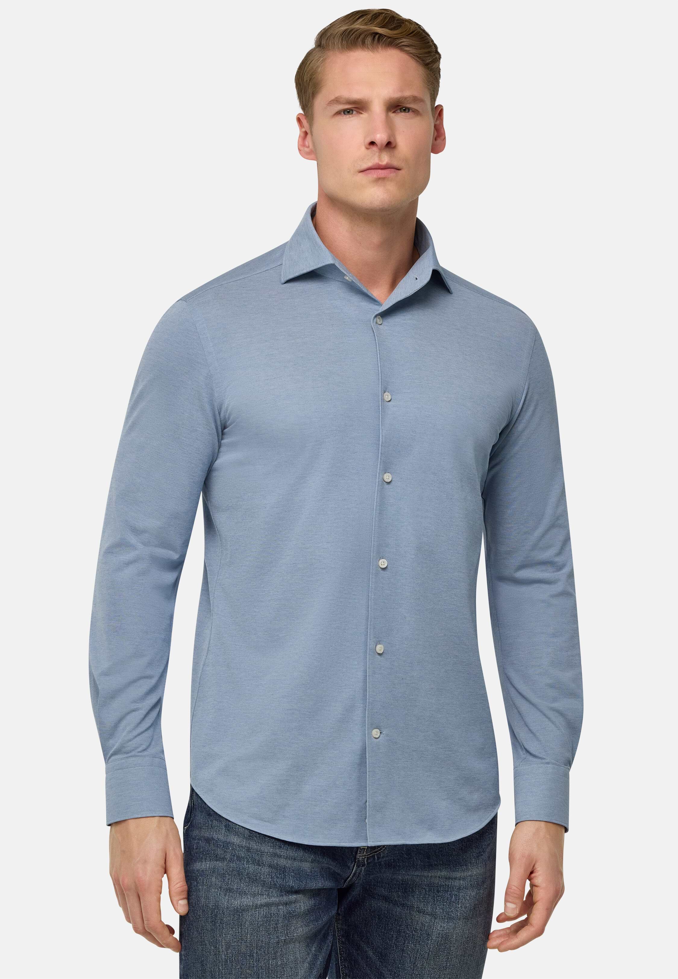 Men's Regular Fit Japanese Jersey Polo Shirt | Boggi Milano