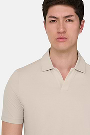 Polo en Coton Pima, Sable, thumb, 4
