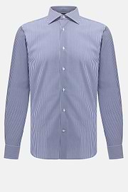 Regular Fit Cotton Poplin Shirt, Blue, thumb, 6