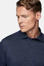 Regular Fit Cotton Jersey Polo Shirt, Navy blue, hi-res