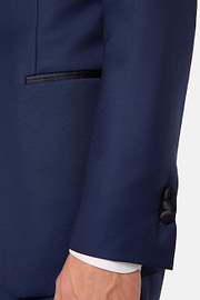 Navy Blue Tuxedo In Stretch Wool, Navy blue, hi-res
